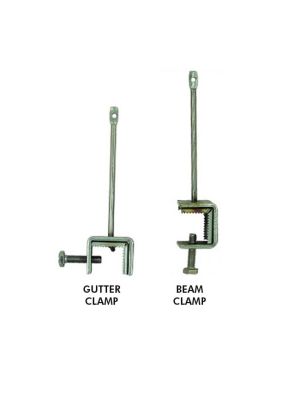 Three types of clamps: Gutter, Beam and Double Gutter 