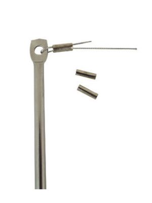 These crimps are made from nickel plated copper 