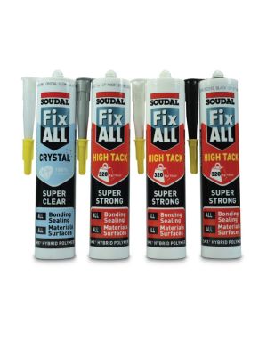 Fix-All High Tack comes as a super clear solution or super strong 