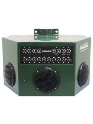 The Scarecrow 180 has multiple settings and buttons 