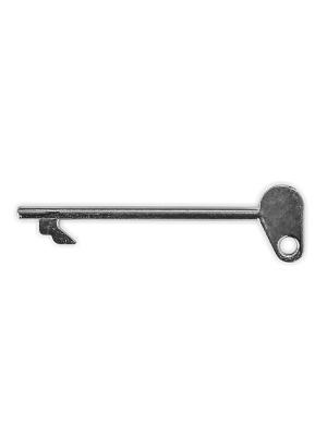 Stainless steel key to unlock the Rotech Sentry rat bait station