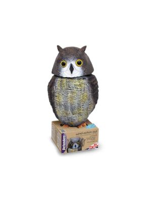 Owl Bird Scarer is used as a decoy deterrent for birds 